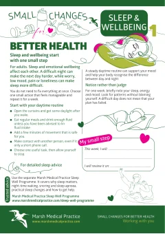 Small Changes for Better Health - Sleep and Wellbeing